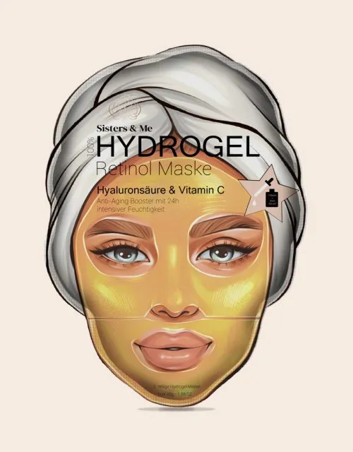 Sisters & me, Hydrogel Retinol Face Mask , 5 Stück, vegan