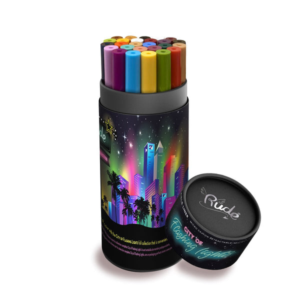 Rude Cosmetics, City of Flashing Lights, Micro Retractable Liner Collection, vegan - Tigerzzz-Shop