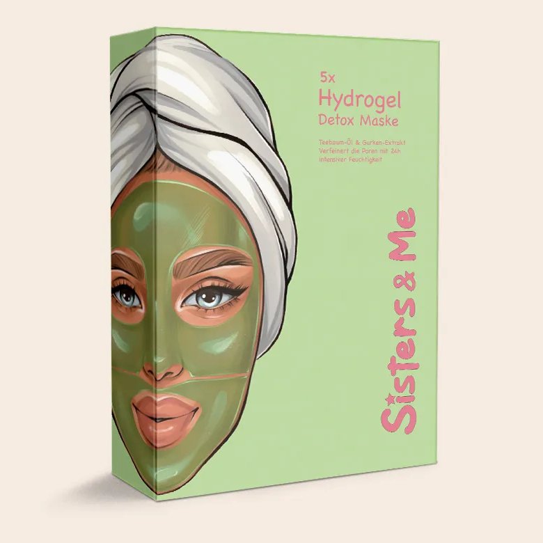 Sisters & me, Hydrogel Detox Face Mask , 5 Stück, vegan - Tigerzzz-Shop