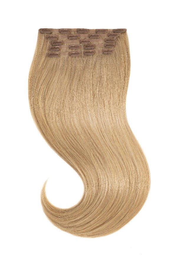 Tigerzzz-Stylists Echthaar Clip-in Extensions: Honigblond #16, 40cm, 120g - Tigerzzz-Shop