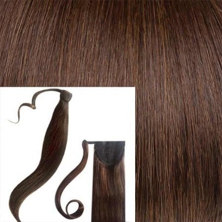 Tigerzzz-Stylists, Ponytail Extensions (Kastanienbraun Nr. 4) 55cm, 100 Gramm - Tigerzzz-Shop