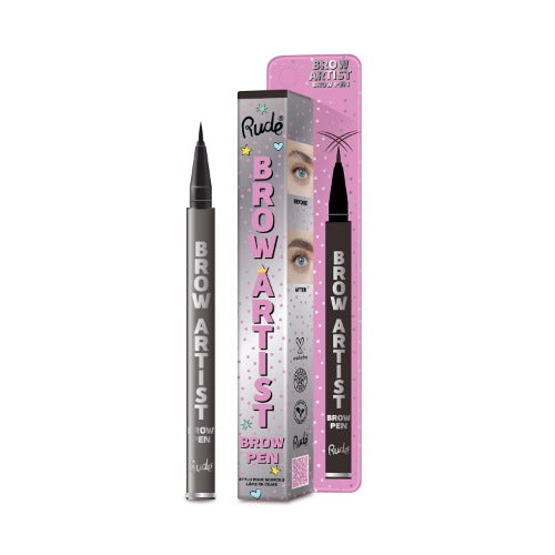 Rude Cosmetics Augenbrauen Stift: Artist Brow Pen  Black Brown